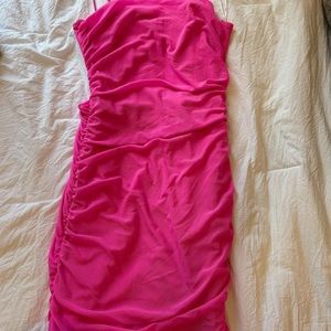 Mini hot pink dress